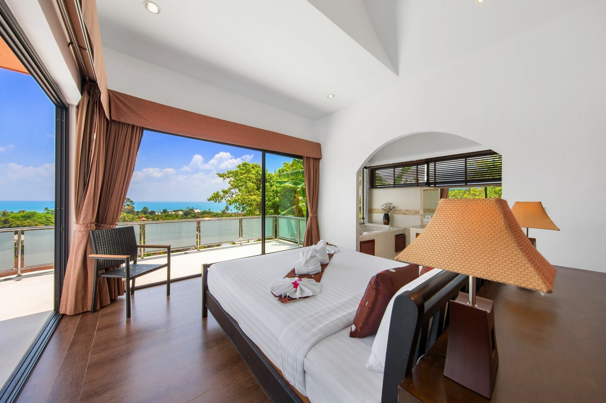 Sunny Banks - Modern Sea View 4 Bed Pool Villa Maret Zewnętrze zdjęcie