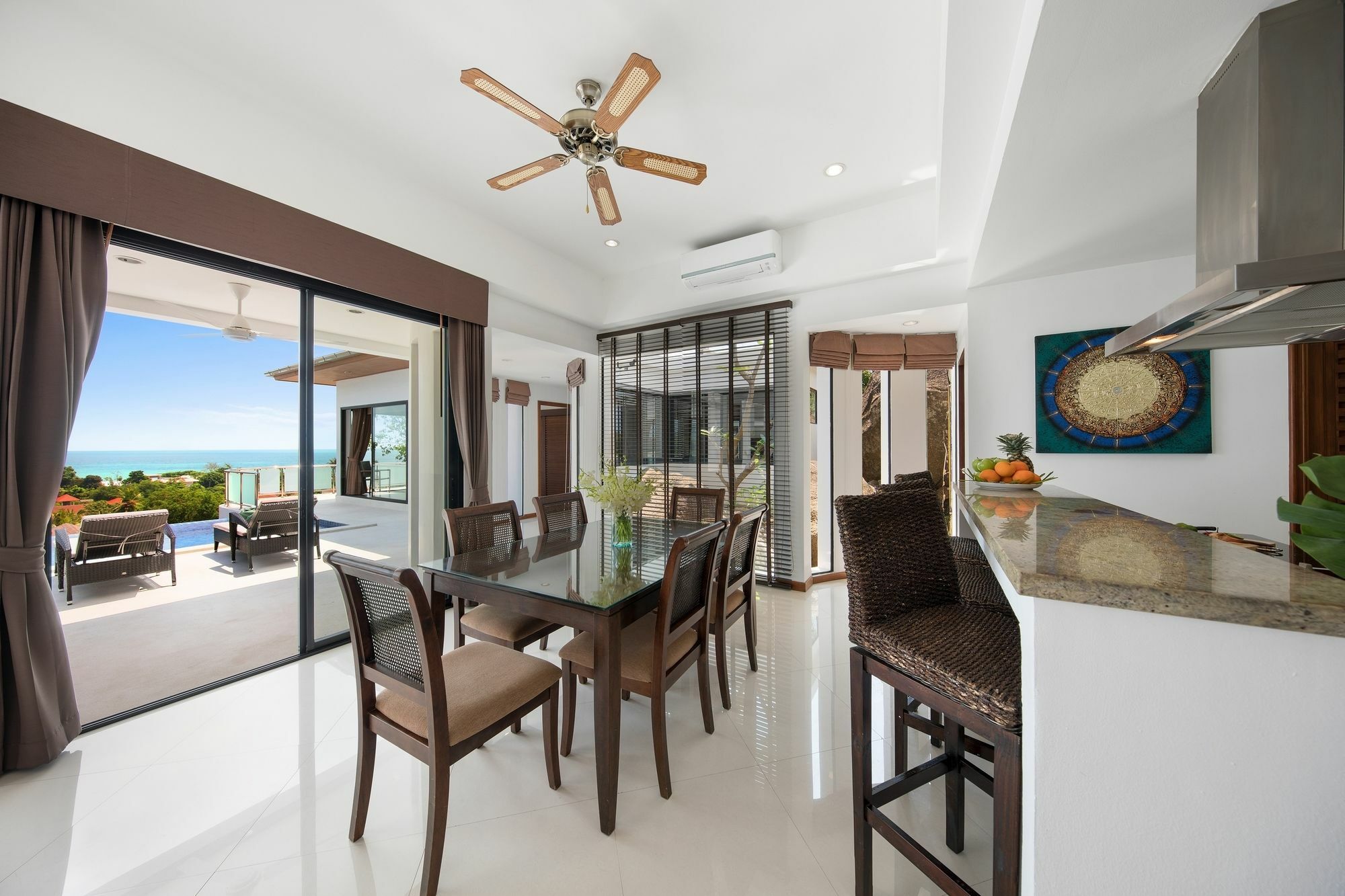 Sunny Banks - Modern Sea View 4 Bed Pool Villa Maret Zewnętrze zdjęcie